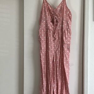 Pink Polkadot Romper